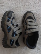 Brązowe buty sportowe trekkingowe na rzepy Burdale ok. 39 - 40