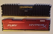 Pamięć Ram DDR4 16GB HyperX Fury, Corsair Vengeance 2666MHz