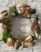 Wianek, dekoracja wieniec na drzwi na cmentarz do domu