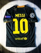(M) Lionel Messi #10 Barcelona Wyjazdowa Retro Jersey Liga Mistrzów 2013/14
