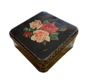 Ozdobna stalowa puszka po kawie Kärnkaffe