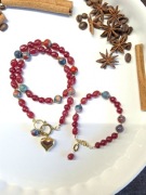 Naszyjnik z Agatu i Chalcedonu