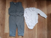 Komplet do chrztu dla chłopca rozmiar 80