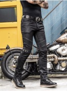 UGLYBROS Spodnie Motocyklowe Jeansowe Męskie