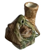 Ceramiczny wazonik wazon na kwiaty mały domek figurka chatka 7cm
