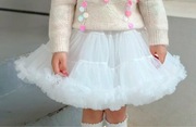 Spódniczka z falbankami biała tutu
