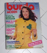 Burda moden 1989 - styczeń krawiecki niemiecki stara