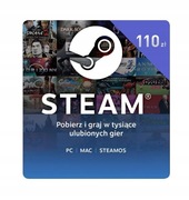Doładowanie Steam cyfrowa Polska 110 PLN