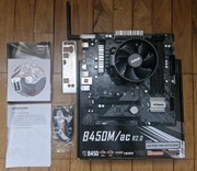 Płyta ASRock B450M/AC R2.0 WI-FI + Ryzen 5 1500x + chłodzenie