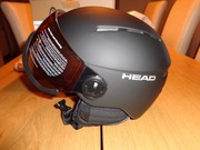 kask narciarski snowboardowy HEAD Knight czarny rozmiar 52-54