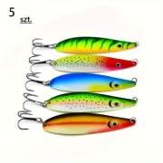 Błystki ,blachy wędkarskie. 5 szt. 11,5 cm. 18,5 gr. 