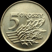 5 groszy 1993 stan 1 