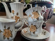 Chodzież Iwona PRL herbaciane róże serwis do herbaty kawy rzadkość