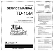 Dressta TD-15M Extra Dozer Service Manual Instrukcja serwisowa