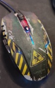 Pzewodowa mysz gamingowa Hama uRage Morphmouse w wersji Zombie. 