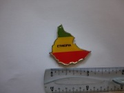 Magnes na lodówkę  - 480g. ETIOPIA Afryka Metalowa mapa