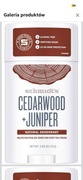 Schmidt’s 100% Naturalny dezodorant sztyft Drewno cedrowe&jałowiec - 75g
