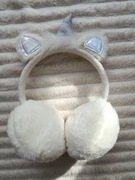 Białe nauszniki jednorożec 