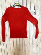 Sweter nierozpinany STOTTROP rozmiar ok. L, czerwony, dziany, cienki