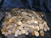 Zestaw starych monet 