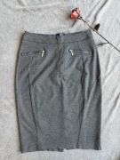 Elegancka szara spódnica M&S 36/S - ołówkowa, dopasowana, na każdą okazję 