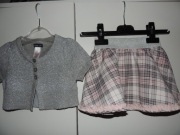 Komplet (bolerko, spódniczka) r. 80-92