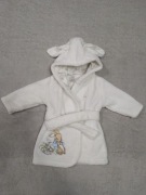 Biały pluszowy szlafrok z uszami kapturem Piotruś Królik TU 62 jak nowy