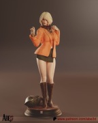 Figurka druk 3D żywica " Resident Evil - Ashley Graham - F1642 " - 150 mm