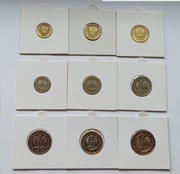Komplet monet obiegowych 2016 w holderach - stan UNC