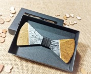 Mucha męska drewniana złoto Exclusive prezent ślub wesele Mvcha Nie Siada 