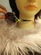 Duże okulary przeciwsłoneczne damskie oversize  czarne złote fioletowe