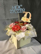 Box z kompozycji kwiatowej