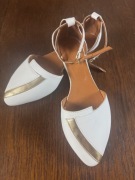 Buty baleriny pantofelki roz 39 Venezia białe komunia, przyjęcie, okazja