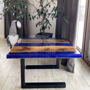 RĘCZNIE ROBIONY STOLIK KAWOWY Z DĘBU