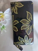 Damski duży portfel- Lakierowany - czarny