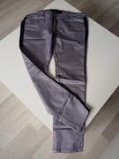 Męskie spodnie z lampasami szare r XL pas 96-102cm