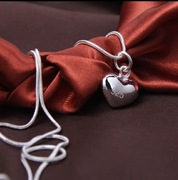 Srebrny łańcuszek 45cm z serduszkiem *°* Żmijka Na PREZENT dla Niej *°* Hit