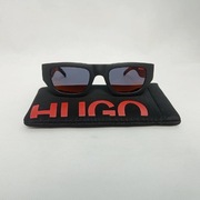 Hugo HG 1252 Okulary Słoneczne Męskie Czarny Mat Polaryzacja Nowe