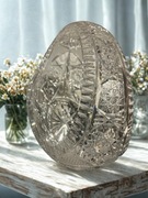 Koszyk szklany kryształowy na cukierki do owoców lub drobiazgi 