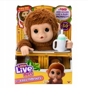Moose Toys Little Live Pets MAŁPA Małpka Mango interaktywna 26558 50reakcji