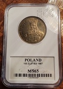 Moneta 100 zł z 1987 roku Kazimierz III Wielki 