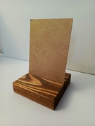 Stojak menu A6 dyplom pleksa 2mm premium reklama podstawka teak