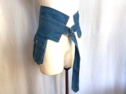 Pasek damski Kieszonka jeans niebieski Zara NOWE