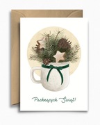 Kartka świąteczna bożonarodzeniowa - Świąteczny Kubek