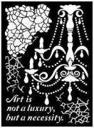 STAMPERIA Szablon 3D 20x25 cm Żyrandol