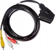 Goobay Adapter przejściówka SCART - 3x CINCH 2M