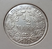 Niemcy 1/2 Marki 1915 D