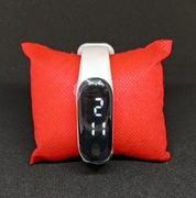 Męski biały zegarek cyfrowy LED sportowy