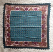 chusta ludowa wiejska liście jagody łańcuch