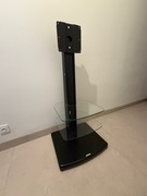 Stojak pod telewizor z półkami szklanymi